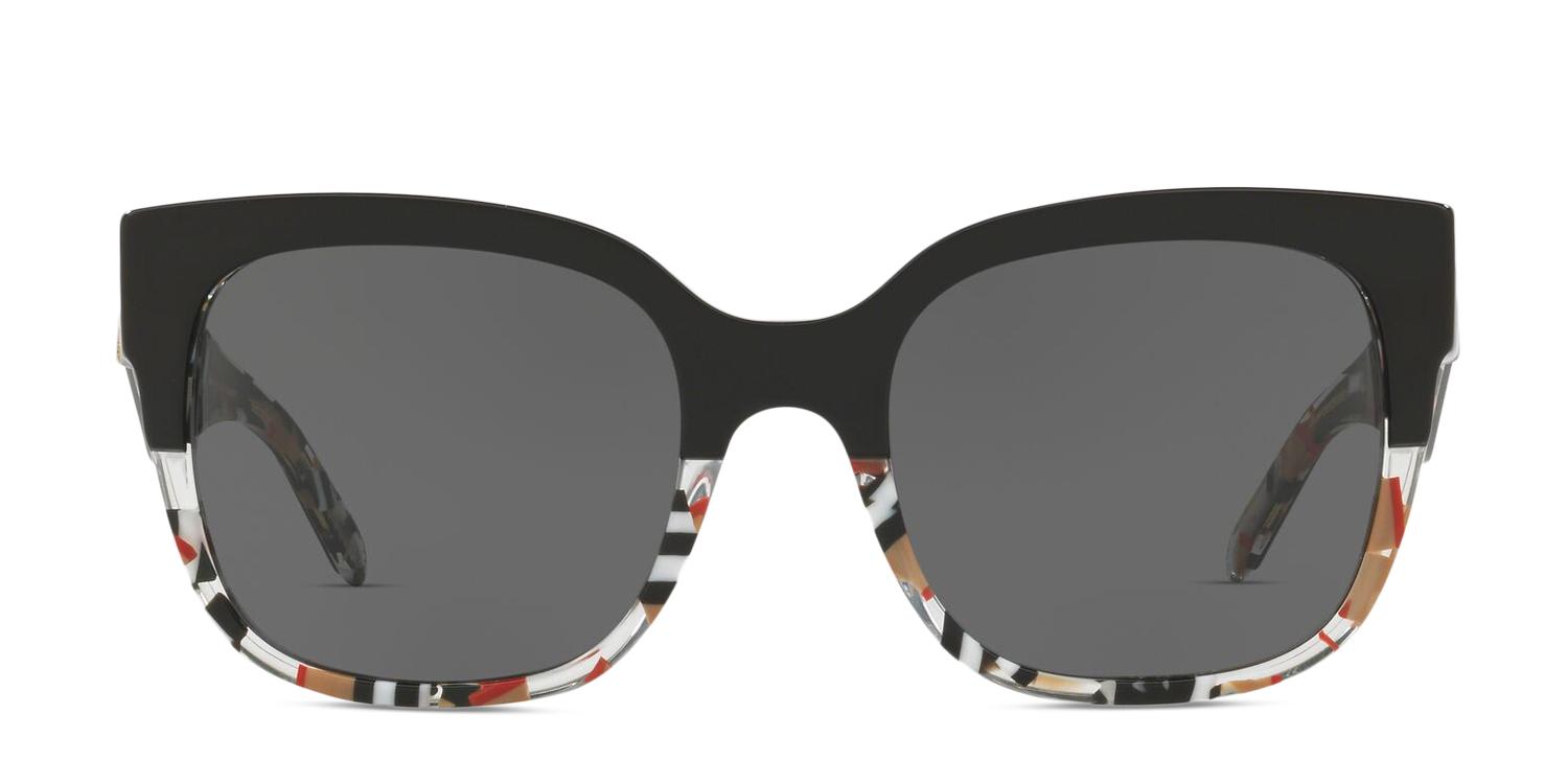 Burberry BE4271F Black/Multicolor/Brown/Clear