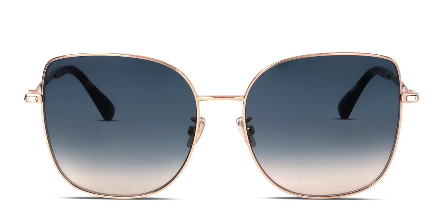 Jimmy Choo Fanny/G/Sk Blue/Gold/Beige