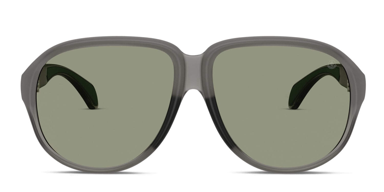 Moncler ME8001 Gray/Clear/Green