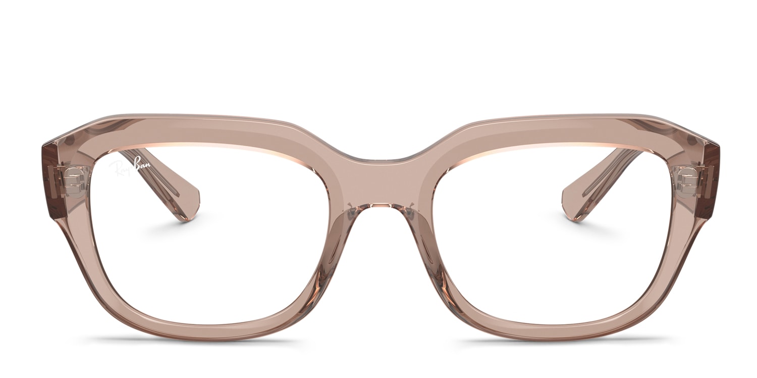 Ray-Ban RX7225F Leonid Low Bridge Fit Brown/Clear