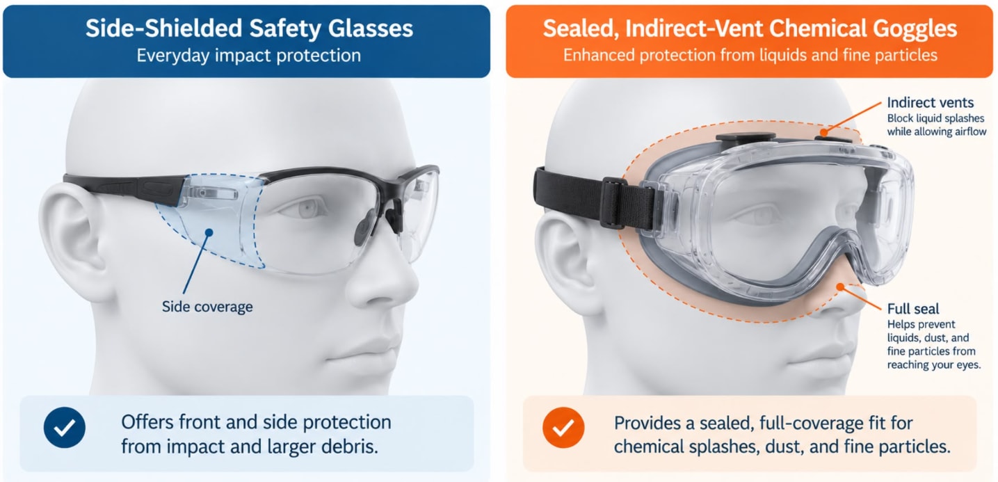 Safety Glasses for Specific Work Environments: Construction, Lab, Welding, and More