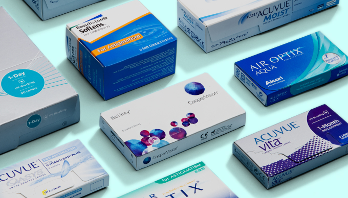 How many different types of contact lenses are there?