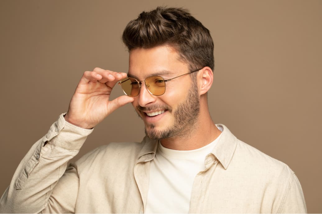 yellow tinted computer glasses