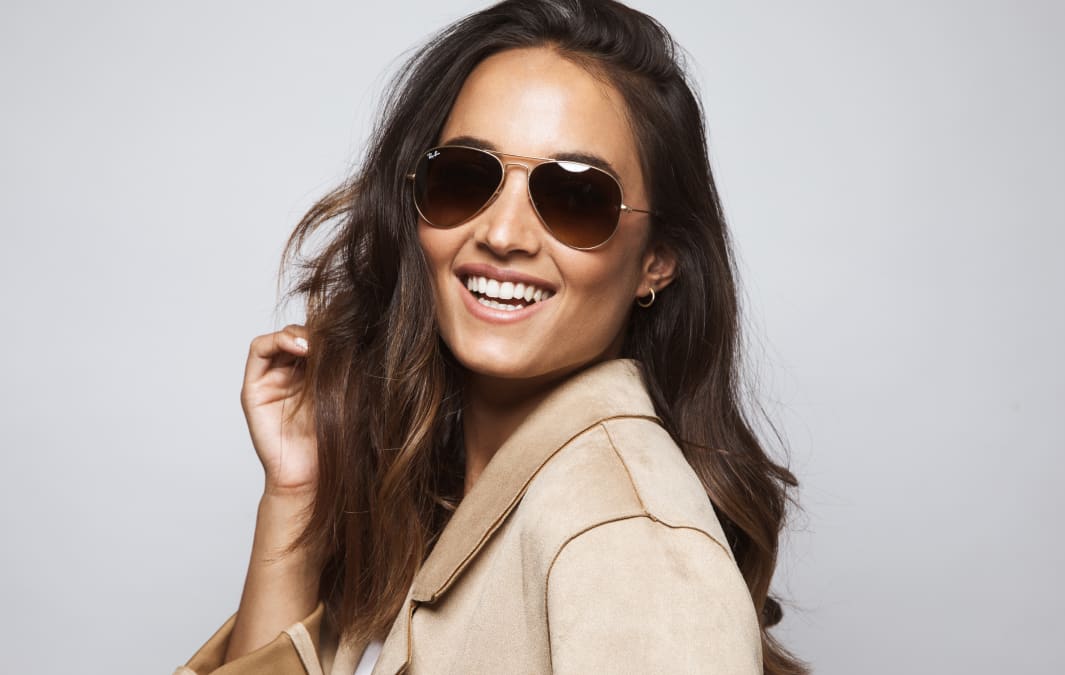 women aviator glasses