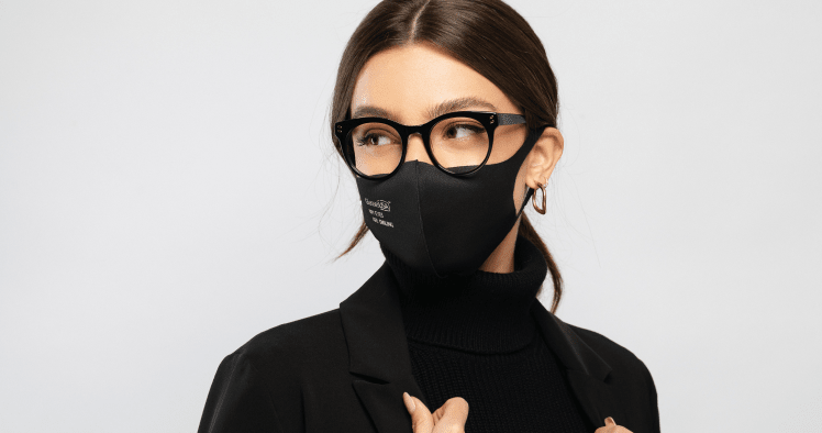 face mask for glasses wearer