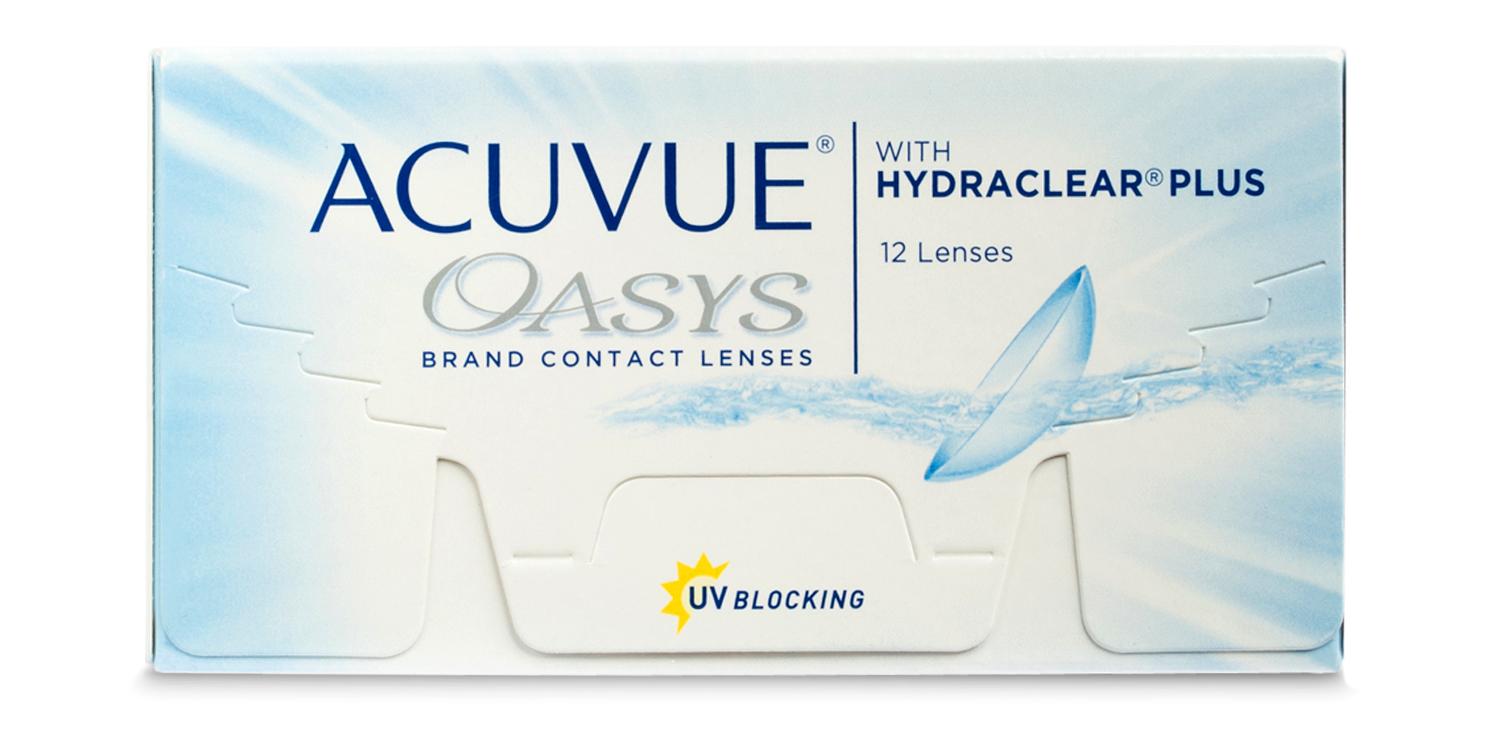 ACUVUE® OASYS® with HYDRACLEAR® PLUS - Weekly 12 pack Contact Lenses
