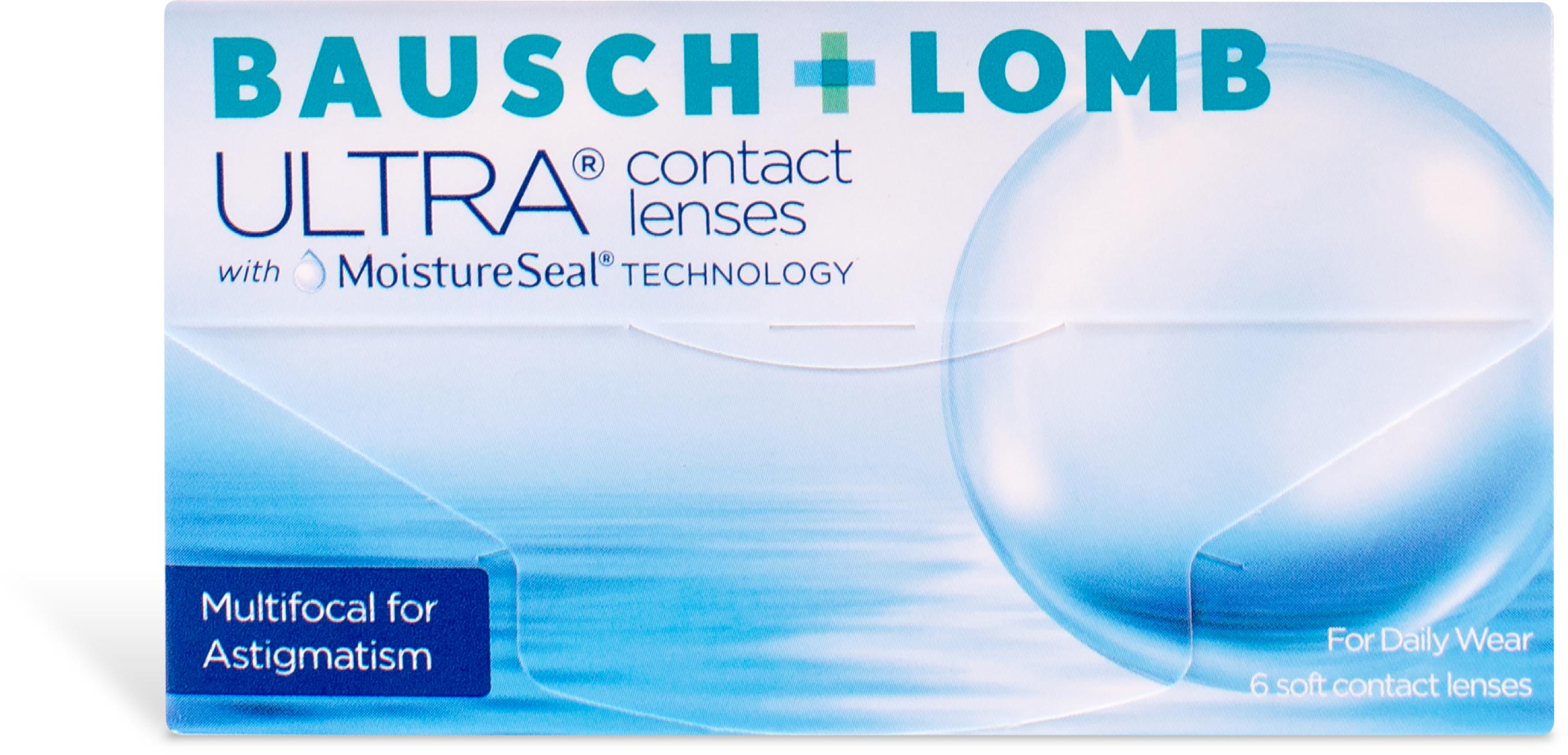 Ultra Bausch + Lomb  Multifocal For Astigmatism - Monthly 6 Pack Contact Lenses