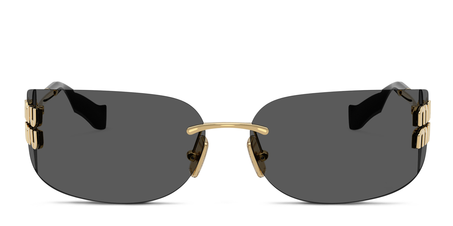 Miu Miu Mua51s Gold/gray In Gold,gray